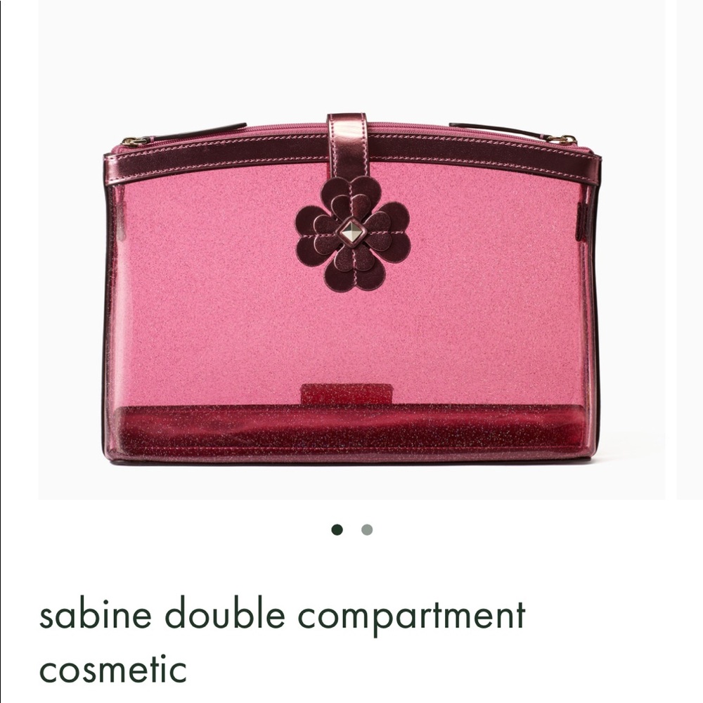 NWT kate spade sabine double compartment cosmetic